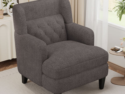 Upholstered Accent Chair Tufted Armchair For Living Room And Bedroom