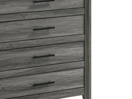 Denver - 5 Drawer Chest - Gray