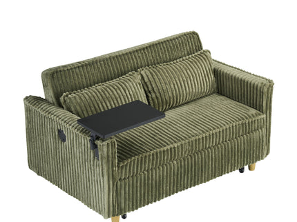 Pull Out Sofa With Movable Tabletop And USB Ports