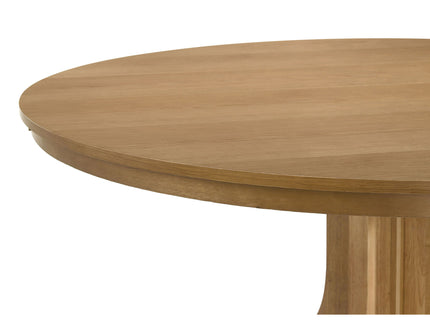 Auburn - Round Dining Table - Natural / Light Brown