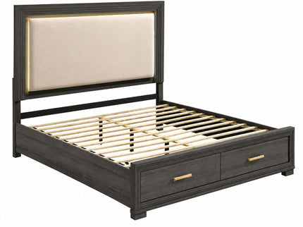 Colorado - Bed With Upholstered LED Headboard