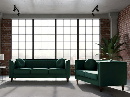 Chesterfield Loveseat 2 Seater Couch For Living Room