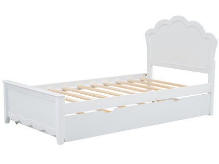 Platform Bed With Headboard And Trundle