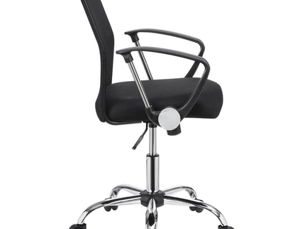 Swivel Office Chair With Base Adjustable Height - Black