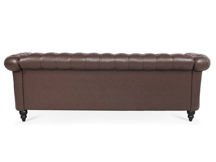 Rolled Arm Chesterfield 3 Seater Sofa