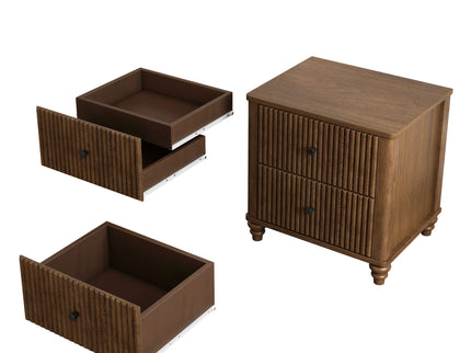 3 Piece Bedroom Set With Bed And 2 Nightstands