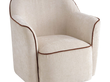 360° Swivel Accent Chair With Flared Arms