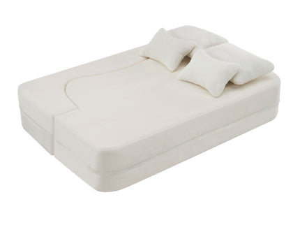 Modern Floor Sofa With 4 Pillows