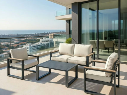 Modern Outdoor Sofa Set With Coffee Table