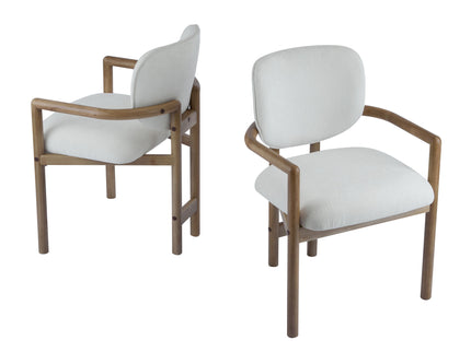 Upholstered Arm Dining Chairs (Set of 2)