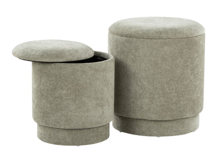 Marla - Upholste Contemporary Ottoman Set