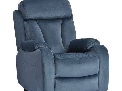 Power Lift Chair Recliner With Remote Control, Electric Reclining Sofa, Fabric Power Recliner For Living Room - Navy Blue