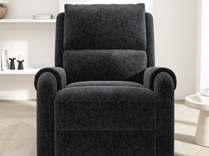 Manual Recliner Massage Chair With Swivel Rocker, 8 Massage Modes, Side Storage Pocket