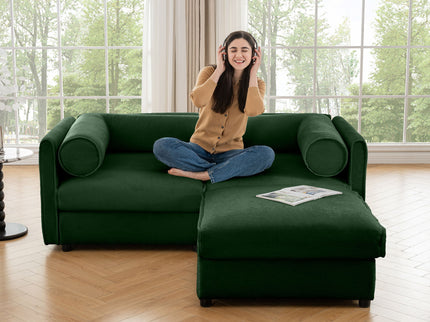 Contemporary Elegant Sofa With Storage And Ottoman