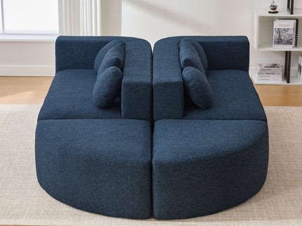 Boneless - Couch Modular Sectional Sofa With Deep Seating And Curved Design
