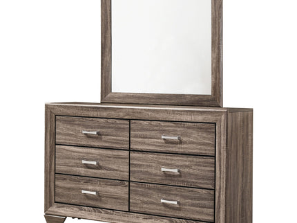 Holmgren - 6 Drawer Dresser With Mirror - Taupe