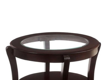 Contemporary Table With Open Lower Shelf