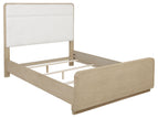 Light Brown / 4 Pc. Bed, Nightstand, Dresser, Mirror / Queen