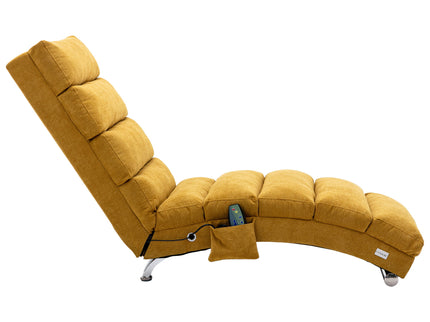 Massage Chaise Lounge Indoor With Remote Control, Ergonomic Electric Massage Lounger