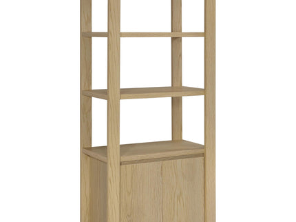 Susac - 3 Piece Entertainment Center With TV Stand And Media Towers - Light Oak