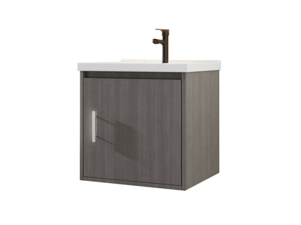 Floating Bathroom Vanity Combo, Wall Mounted Cabinet With Sink & Soft Close Doors For Small Bathrooms