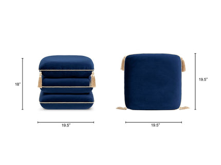 Monarch - Squared Upholstered Ottoman