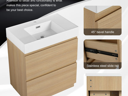 Modern Freestanding Bathroom Vanities With Single Sink Combo