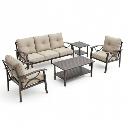 Patio Furniture Set & Coffee Table For Backyard