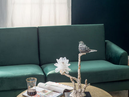 Aluminum Candle Holder With Marble Stand