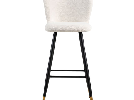 Modern Style Barstool, Tipped Ends, Suitable For Various Decoration Styles - White