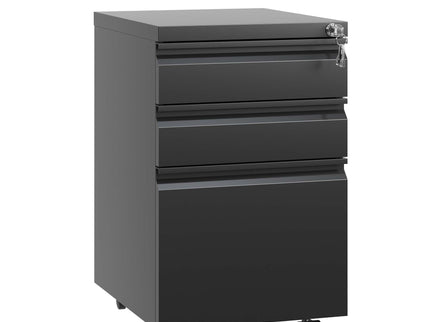 Metal Drawer Mobile File Cabinet With Lock For Home Office Organizer