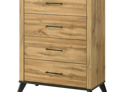 Georgina - 4 Drawer Bedroom Chest - Natural Wood