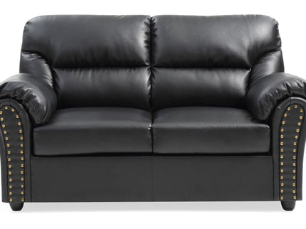 Padded Love Seat For Modern Living - Black