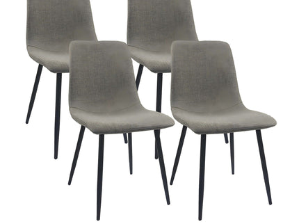 Modern Upholstered Dining Chairs With Cushion Seat And Sturdy Legs (Set of 4)