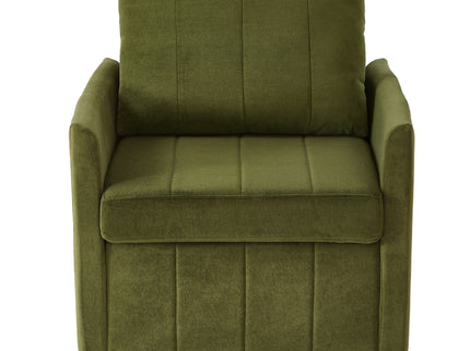 Upholstered Convertible Sleeper Sofa With 5 Position Backrest, Side Pockets, Storage