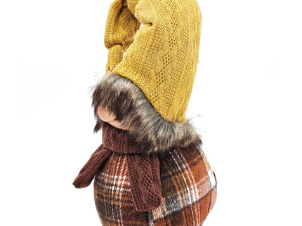 Gnomes Decorations, For Fall Thanksgiving Table Decorations (Set of 2) - Brown / Yellow