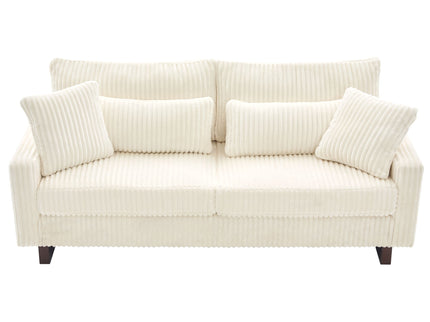 Modern Loveseat Sofa With 4 Pillows