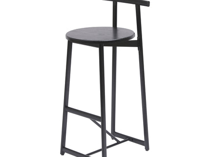Modern Bar Stools With Backrest For Kitchen (Set of 3)