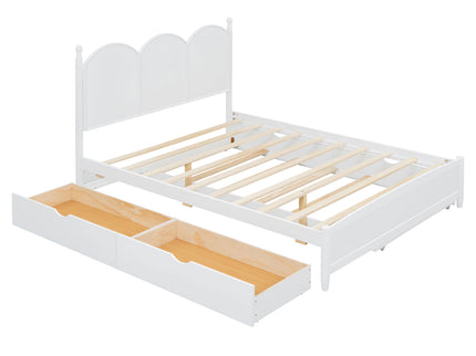 Platform Bed With With 2 Big Drawers And Trundle