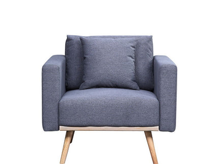 Easton - Fabric Chair With USB Charging Ports Pockets And Pillows