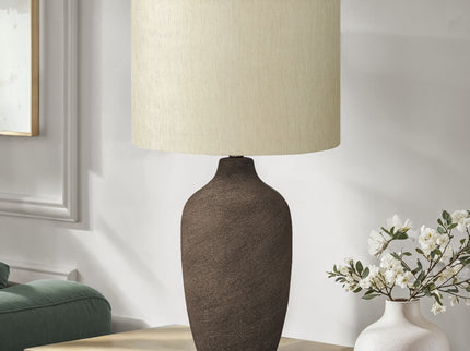 Lighting, Table Lamp, Ceramic, Resin, Contemporary - Gray