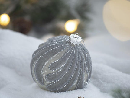 Decorative Hanging Ball Christmas Tree Ornaments For Holiday Party Decorations (Set of 6)
