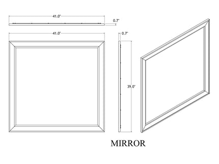 Melissa - Mirror Large Scale Mirror, Fits Matching Dresser