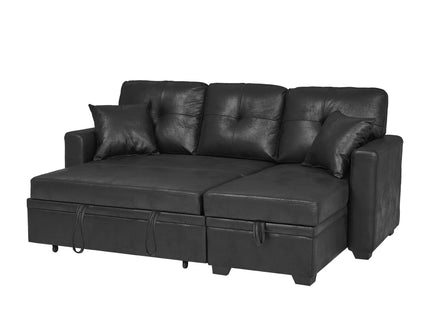 Sectional Sofa With Pull Out Bed, Reversible Chaise