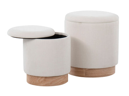 Marla - Contemporary, Nesting Ottoman Set