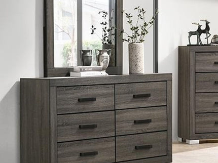 1 Piece Dresser Bar Handle Bedroom Furniture - Gray