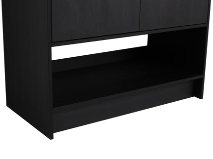 Modern Bathroom Vanity With Ceramic Sink, Freestanding Cabinet, Soft Closing Doors