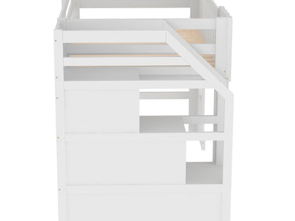Loft Bed With Storage Staircase And Windows