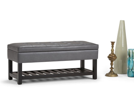 Cosmopolitan - Storage Ottoman Bench With Open Bottom