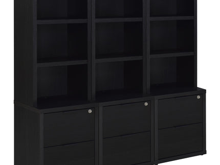 Geary - 3 Piece Wall Unit Bookcase Set With USB Storage